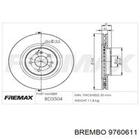 Деталь brembo 9760611