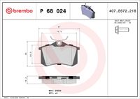 Деталь brembo p68024