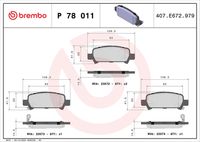 Деталь brembo p78011