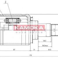 Деталь kamoka 8721