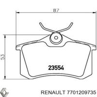 Деталь renault 7701209735