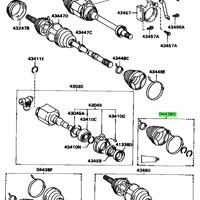 Деталь toyota 0443832231