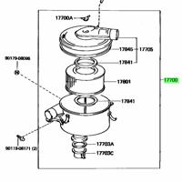 Деталь toyota 1770067030