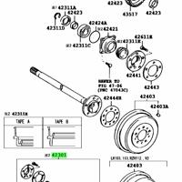 Деталь toyota 4230126914