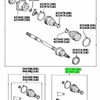 Деталь toyota 4237029245