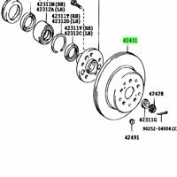 Деталь toyota 4243130160