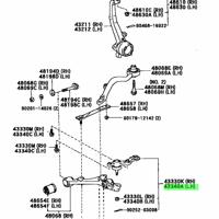 Деталь toyota 4334029146