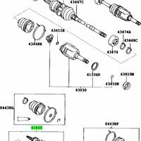 Деталь toyota 4346029326