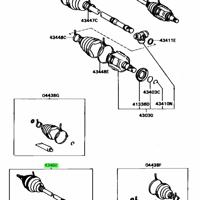 Деталь toyota 4347009150