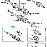 Деталь toyota 4347029238