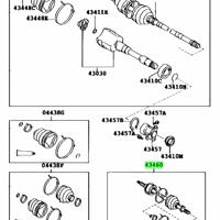 Деталь toyota 4347029425