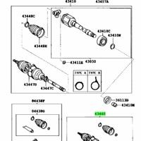 Деталь toyota 4347029605