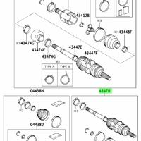 Деталь toyota 4347080167