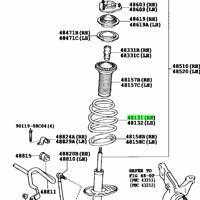 Деталь toyota 4813168090