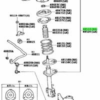 Деталь toyota 4851029396