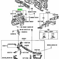 Деталь toyota 5370122730