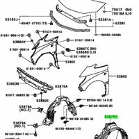 Деталь toyota 5387628100