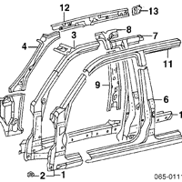 Деталь toyota 6131260170