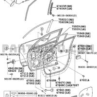 Деталь toyota 6700148100