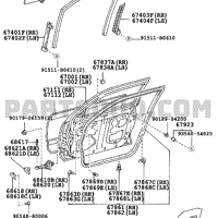 Деталь toyota 6711130461