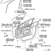 Деталь toyota 6740302110