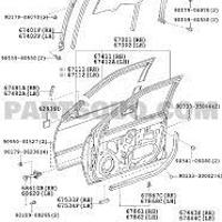 Деталь toyota 6741133050