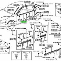 Деталь toyota 7571030372