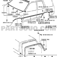 Деталь toyota 7574289109