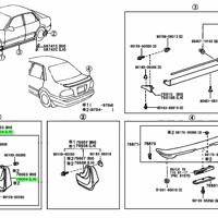 Деталь toyota 7662219285