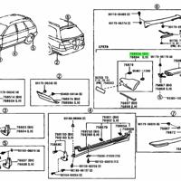 Деталь toyota 7689321901