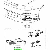 Деталь toyota 8122121020