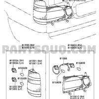 Деталь toyota 8158126060